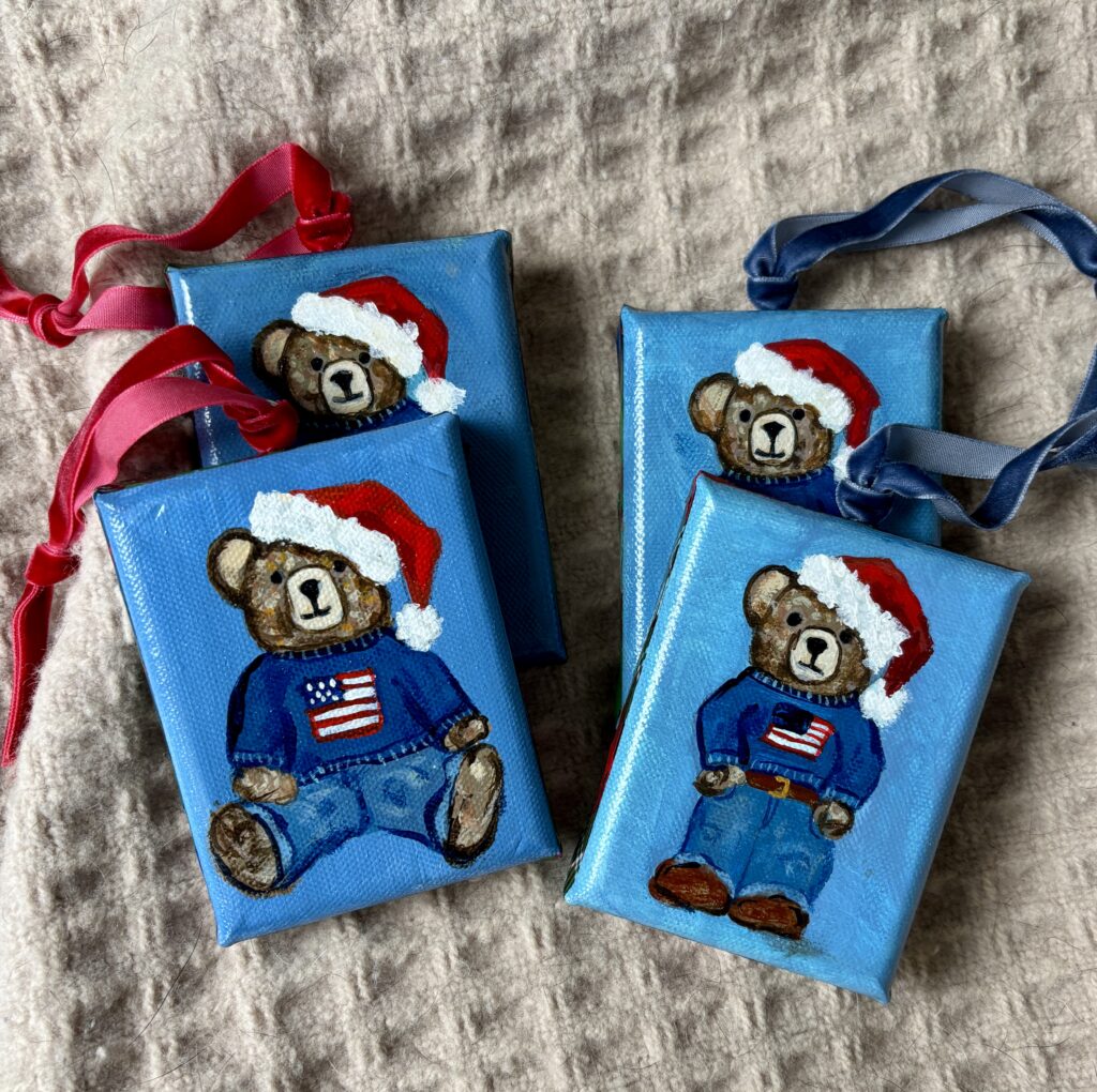Blue Colorway Random Selection Santa Bears