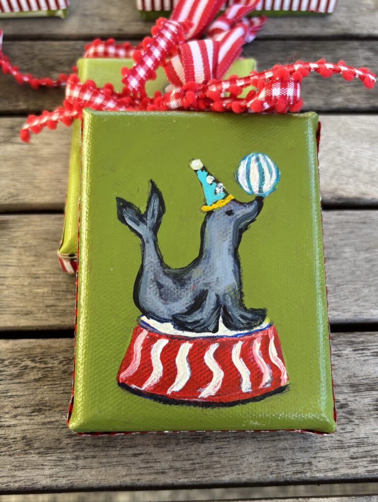 Circus Seal Ornament